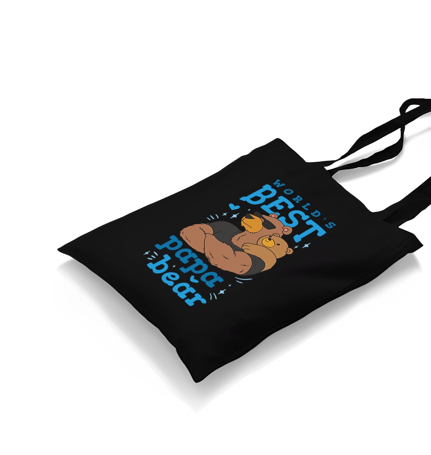 World's Best Papa Bear Canvas Totebag - Premium  from Wenswind - Just 4990! Shop now at W.E.N.S. WIND