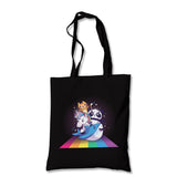 Cute Panda Shark Unicorn Cat on Rainbow Canvas Totebag - Premium  from Wenswind - Just 4990! Shop now at W.E.N.S. WIND