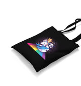 Cute Panda Shark Unicorn Cat on Rainbow Canvas Totebag - Premium  from Wenswind - Just 4990! Shop now at W.E.N.S. WIND