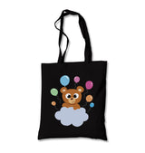 Baby Birthday Bear with Balloons Canvas Totebag - Premium  from Wenswind - Just 4990! Shop now at W.E.N.S. WIND