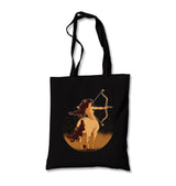 Sagittarius Zodiac Sign A Woman with a Bow and an Arrow Canvas Totebag - Premium  from Wenswind - Just 5990! Shop now at W.E.N.S. WIND