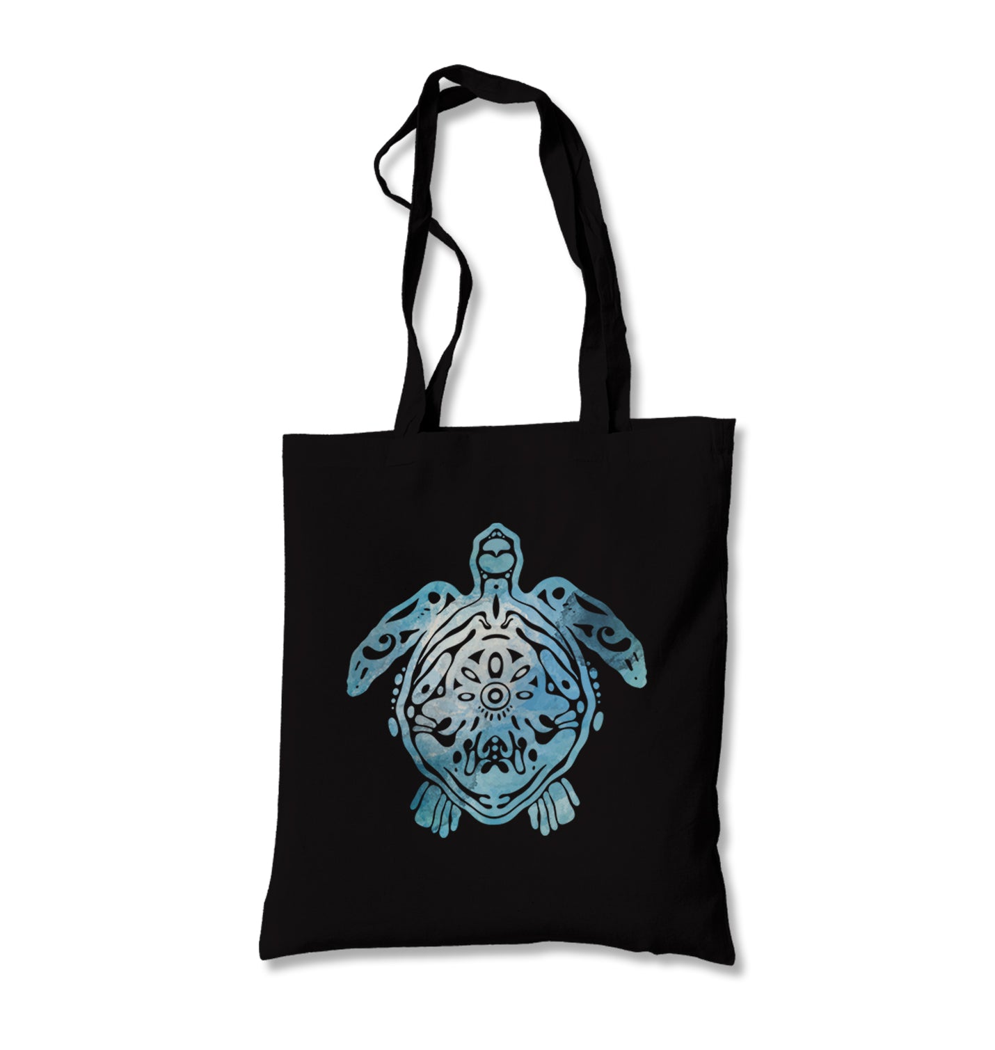 Blue Sea Turtle with Special Knots Canvas Totebag - Premium  from Wenswind - Just 4990! Shop now at W.E.N.S. WIND