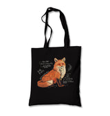 Fox Sketch with Handwritten Notes Canvas Totebag - Premium  from Wenswind - Just 4990! Shop now at W.E.N.S. WIND