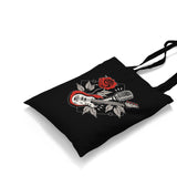 Guitar Rose and Microphone Canvas Totebag - Premium  from Wenswind - Just 4990! Shop now at W.E.N.S. WIND