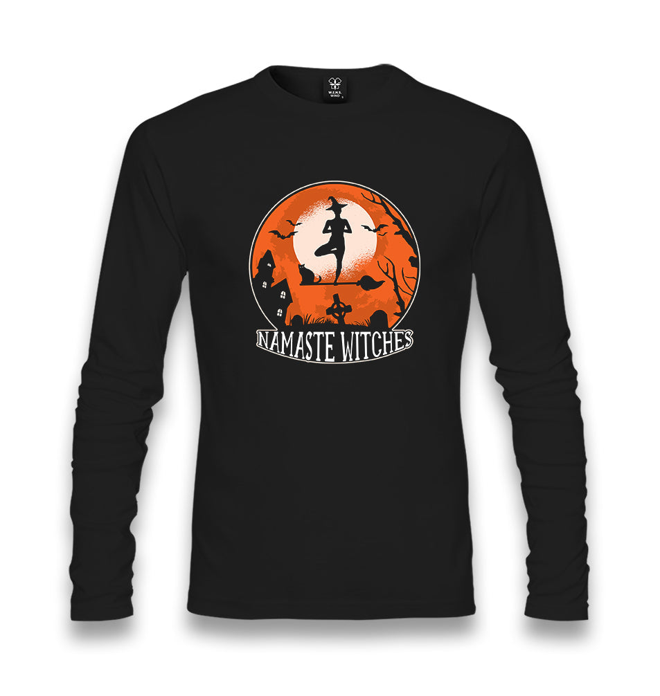 Halloween - Namaste Witches Unisex Black Longsleeve - Premium  from W.E.N.S. WIND - Just 7990! Shop now at W.E.N.S. WIND