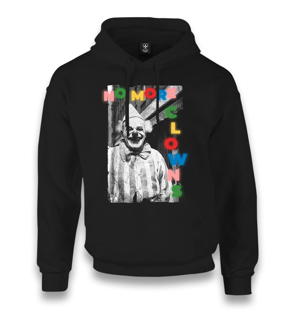 Halloween - No More Clowns Unisex Black Hoodie - Premium  from W.E.N.S. WIND - Just 11990! Shop now at W.E.N.S. WIND