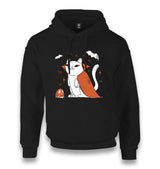 Halloween - Vampire Cat Unisex Black Hoodie - Premium  from W.E.N.S. WIND - Just 11990! Shop now at W.E.N.S. WIND