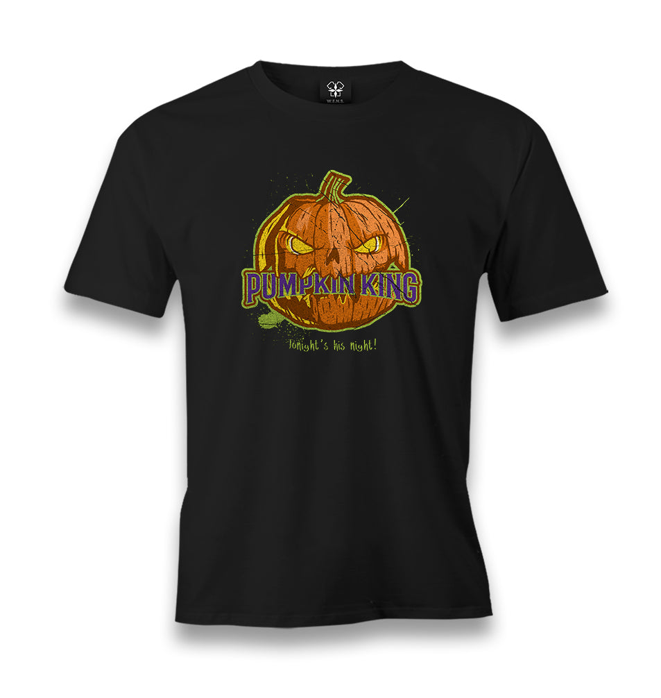 Halloween - Pumpkin King Men's Black Tshirt - Premium  from W.E.N.S. WIND - Just 6490! Shop now at W.E.N.S. WIND