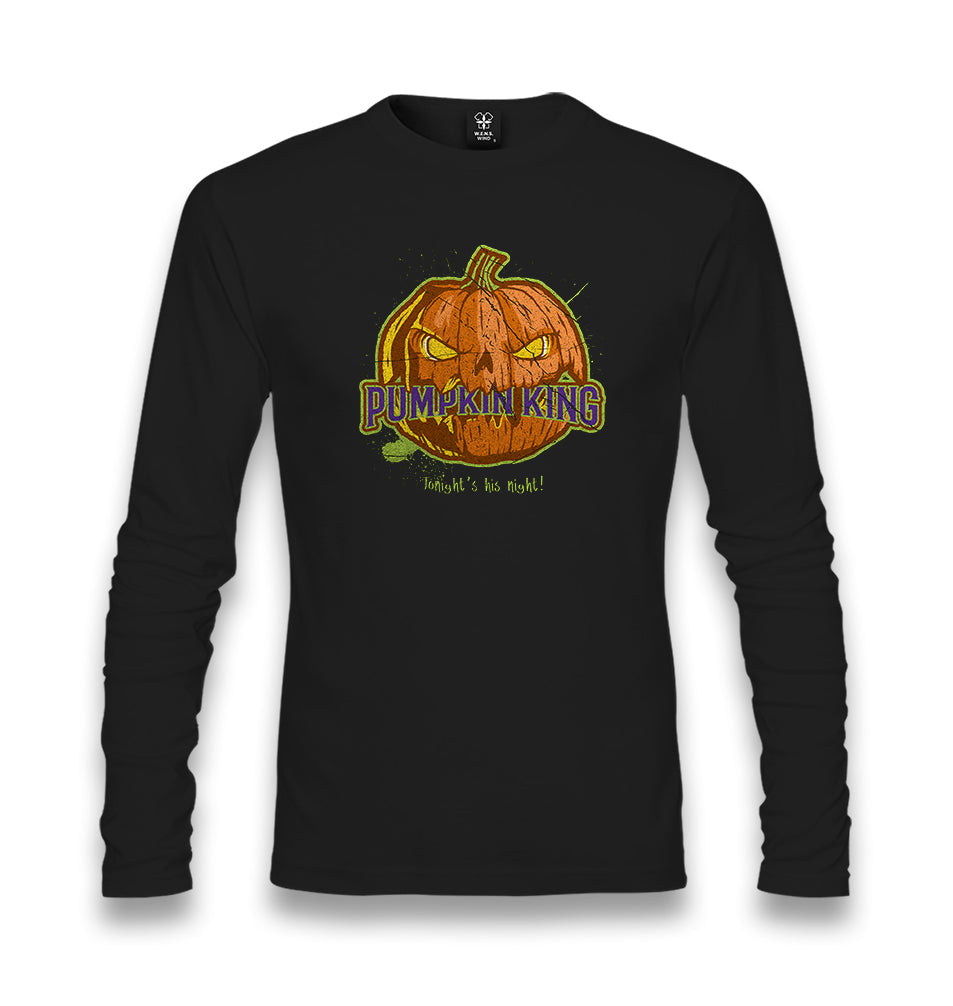 Halloween - Pumpkin King Unisex Black Longsleeve - Premium  from W.E.N.S. WIND - Just 7990! Shop now at W.E.N.S. WIND