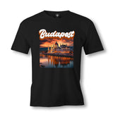 Budapest Parlament Night View - ÖS3198 Men's T-shirt - Premium  from W.E.N.S. WIND - Just 6490! Shop now at W.E.N.S. WIND