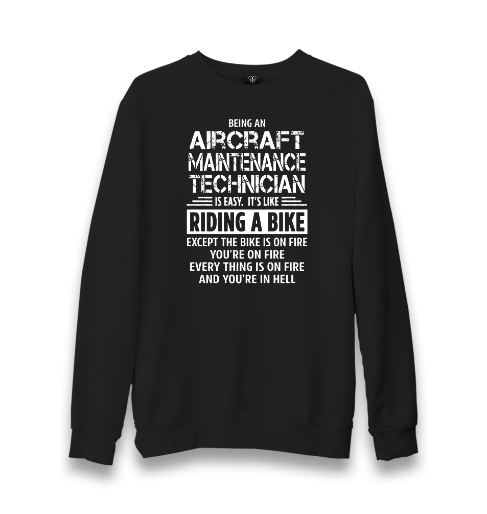 Aircraft Maintenance Technician Unisex Black Sweatshirt - Premium  from W.E.N.S. WIND - Just 10990! Shop now at W.E.N.S. WIND