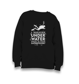 Breathe Underwater Kid's Black Sweatshirt - Premium  from W.E.N.S. WIND - Just 7990! Shop now at W.E.N.S. WIND
