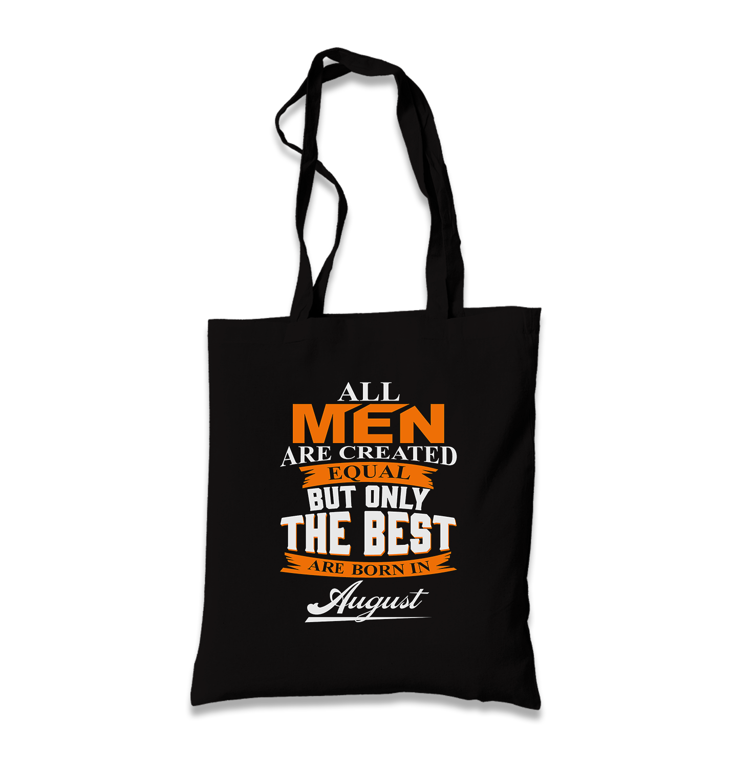 Best are Born in August Black Canvas Totebag - Premium  from W.E.N.S. WIND - Just 4990! Shop now at W.E.N.S. WIND