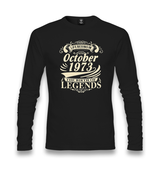 Life Begins in 1973 II Unisex Black Longsleeve - Premium  from W.E.N.S. WIND - Just 7990! Shop now at W.E.N.S. WIND