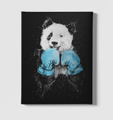 Panda - Boxing Black Canvas Wall Art 35x40cm - Premium  from W.E.N.S. WIND - Just 7990! Shop now at W.E.N.S. WIND