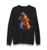 Tiger Roar Unisex Black Sweatshirt - Premium  from W.E.N.S. WIND - Just 10990! Shop now at W.E.N.S. WIND