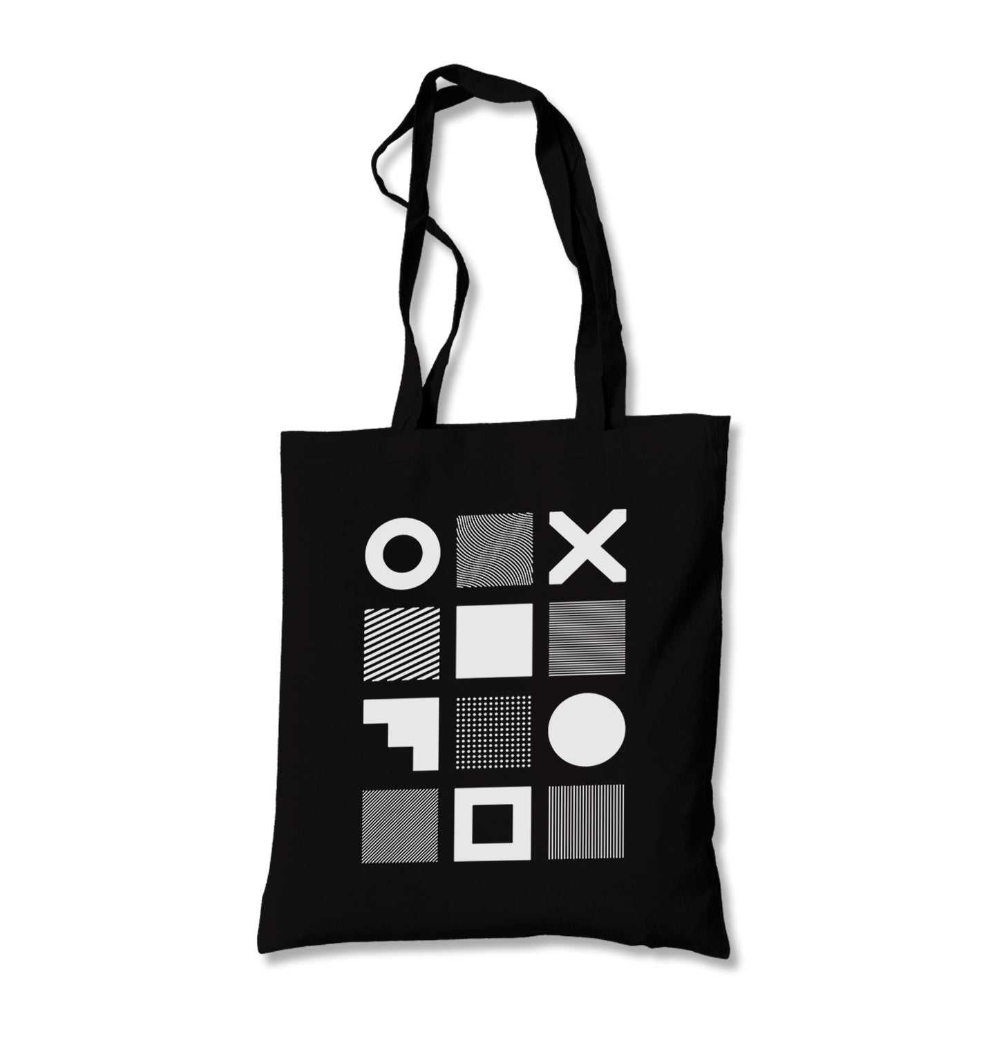 Black Parts - Shapes Canvas Totebag - Premium  from Wenswind - Just 4990! Shop now at W.E.N.S. WIND