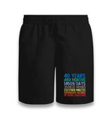 Birthday-40 Years Awesome Black Shorts - Premium  from W.E.N.S. WIND - Just 7990! Shop now at W.E.N.S. WIND