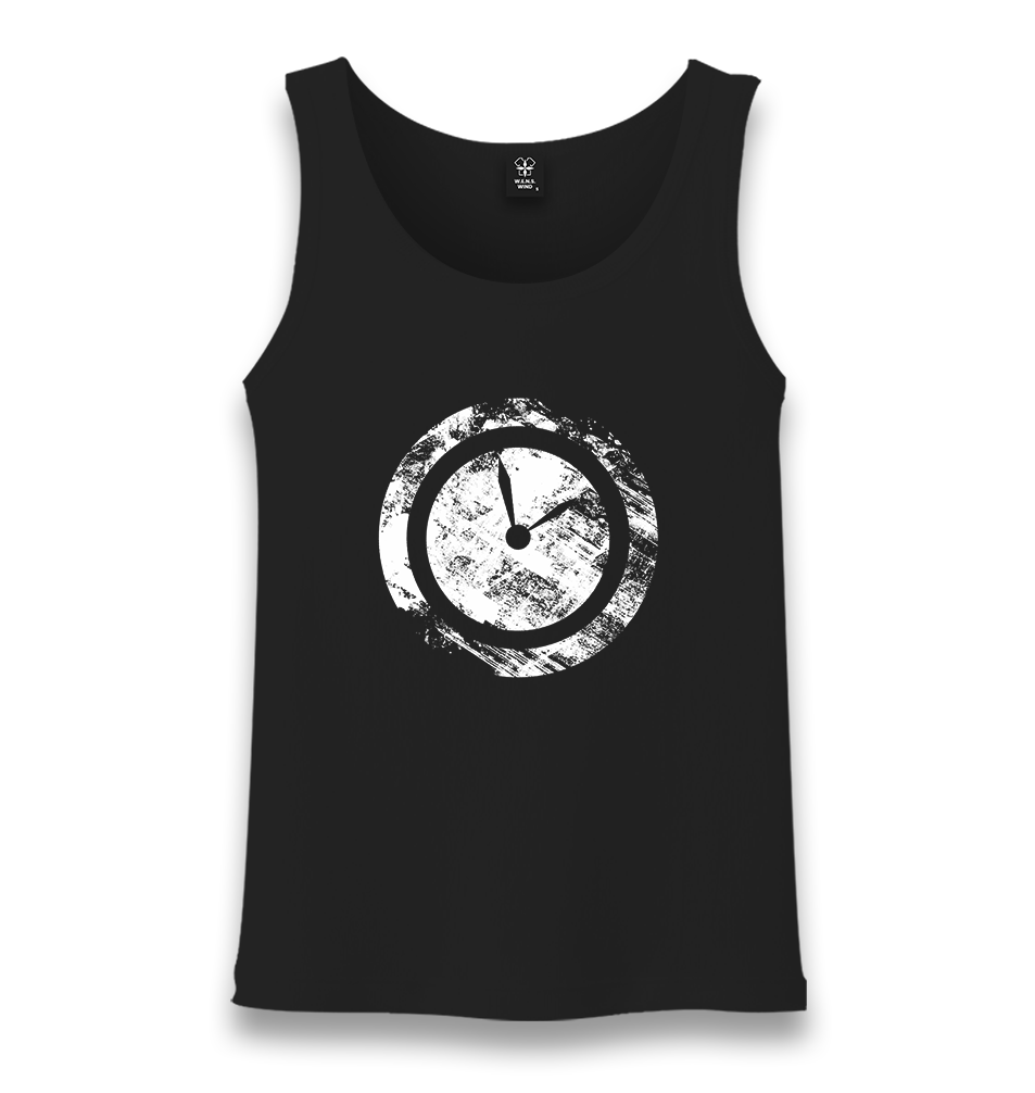 Vintage Clock Unisex Black Tank Top - Premium  from W.E.N.S. WIND - Just 6490! Shop now at W.E.N.S. WIND