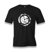Vintage Clock Men's Black Tshirt - Premium  from W.E.N.S. WIND - Just 6490! Shop now at W.E.N.S. WIND