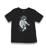 Colorful Astronaut Playing Guitar Kid's Black T-shirt - Premium  from W.E.N.S. WIND - Just 5990! Shop now at W.E.N.S. WIND