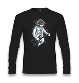 Colorful Astronaut Playing Guitar Unisex Black Longsleeve - Premium  from W.E.N.S. WIND - Just 7990! Shop now at W.E.N.S. WIND