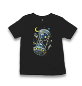 Space-Astronaut Planet Hourglass Kid's Black T-shirt - Premium  from W.E.N.S. WIND - Just 5990! Shop now at W.E.N.S. WIND