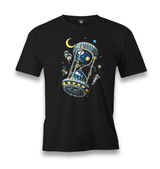 Space-Astronaut Planet Hourglass Men's Black Tshirt - Premium  from W.E.N.S. WIND - Just 6490! Shop now at W.E.N.S. WIND