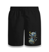 Space-Astronaut Planet Hourglass Black Shorts - Premium  from W.E.N.S. WIND - Just 7990! Shop now at W.E.N.S. WIND