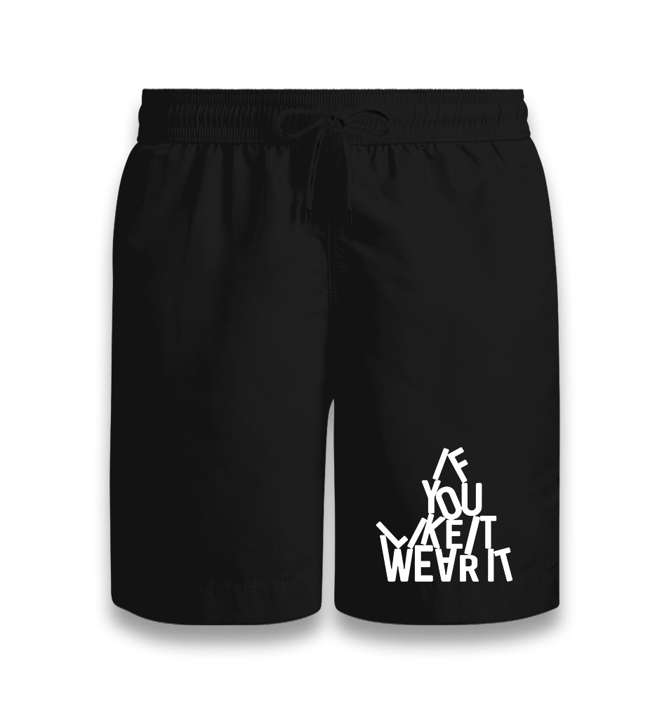 If You Like It Wear It Black Shorts - Premium  from W.E.N.S. WIND - Just 7990! Shop now at W.E.N.S. WIND