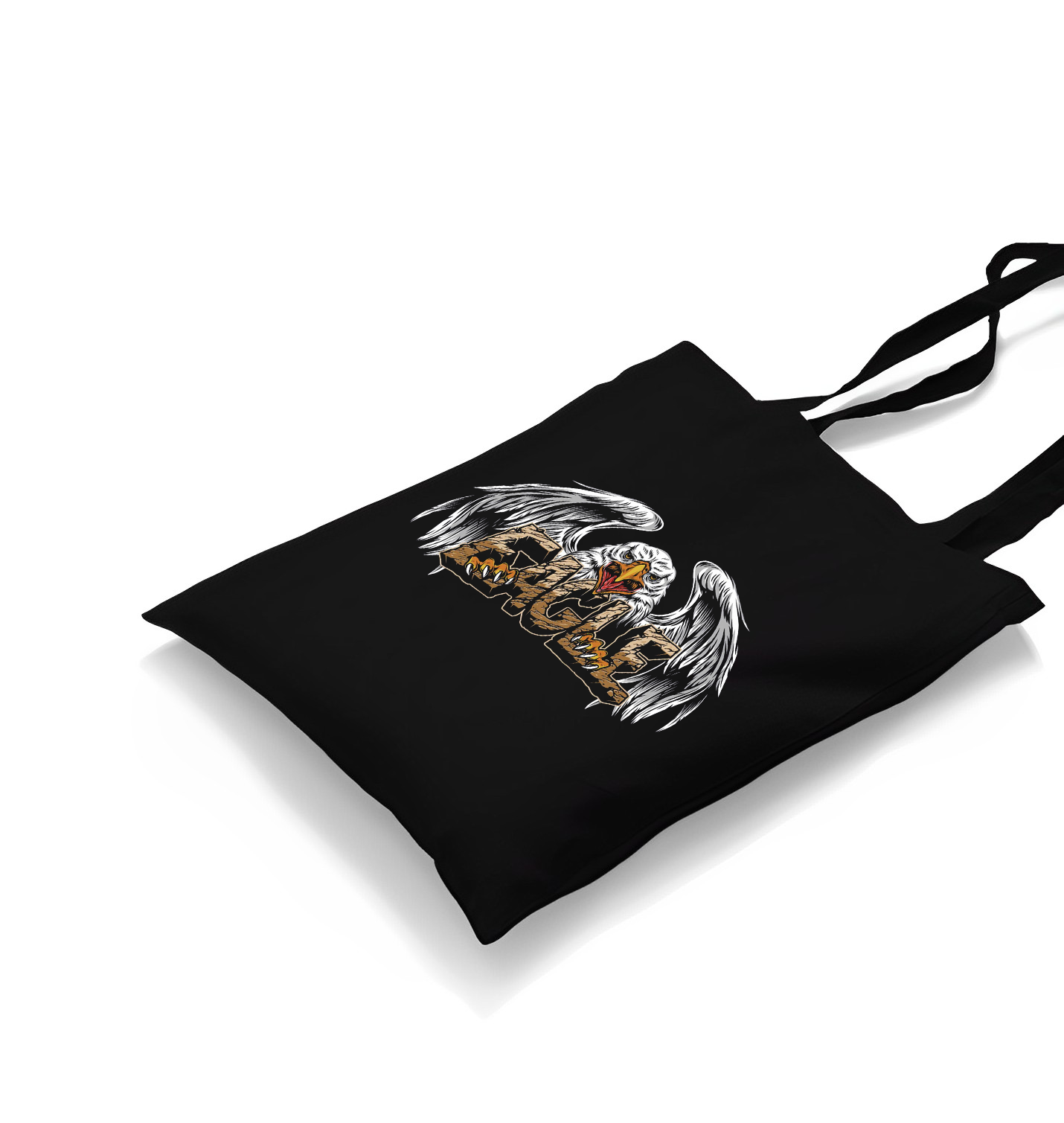 Wild Eagle Logo Black Canvas Totebag - Premium  from W.E.N.S. WIND - Just 4990! Shop now at W.E.N.S. WIND