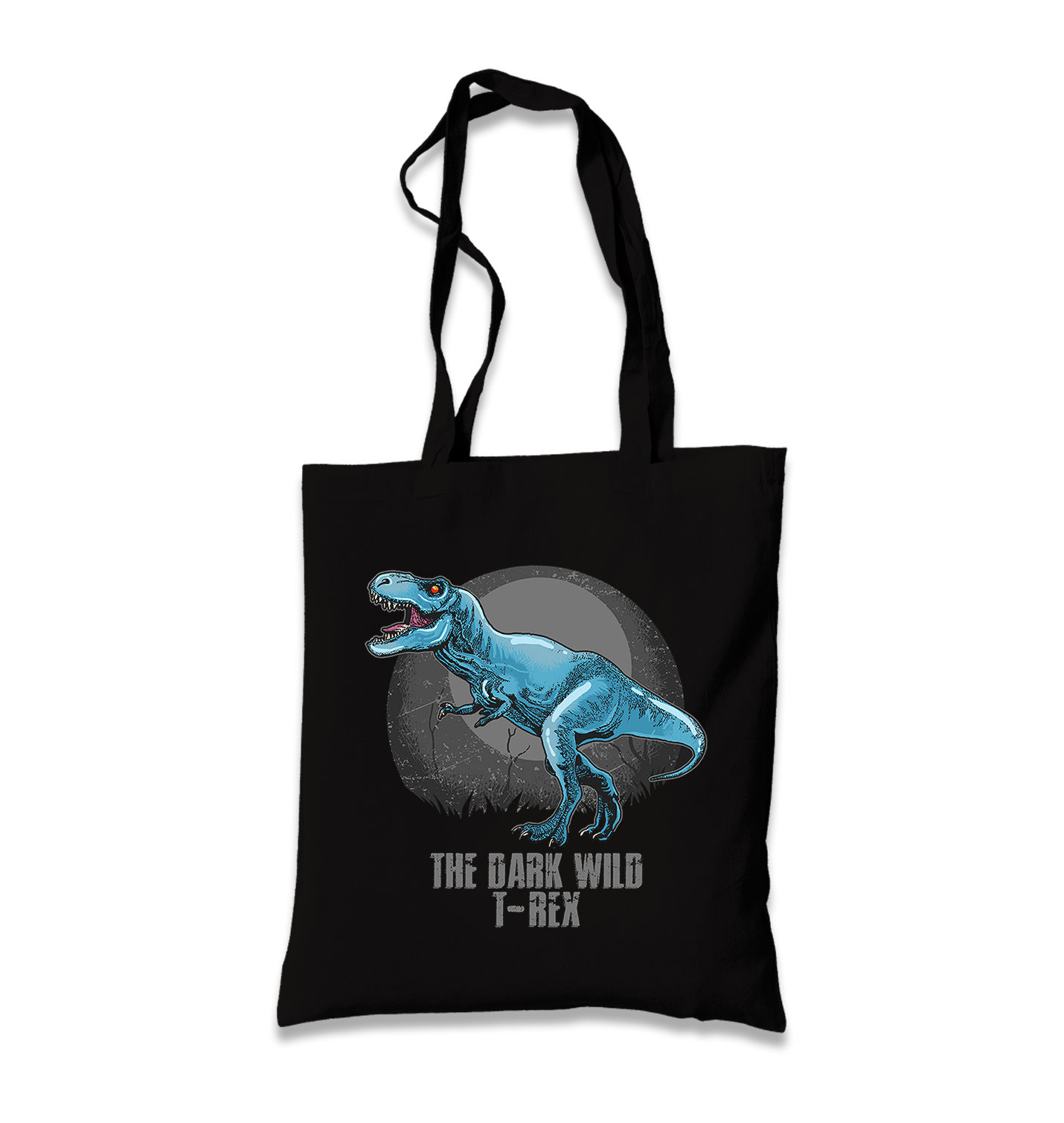 Dinosaur-Trex Wild Black Canvas Totebag - Premium  from W.E.N.S. WIND - Just 4990! Shop now at W.E.N.S. WIND