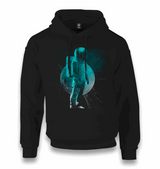 Astronaut and the Moon Unisex Black Hoodie - Premium Unisex Hoodie from W.E.N.S. WIND - Just 11990! Shop now at W.E.N.S. WIND