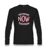 Yesterday, Now, Tomorrow Unisex Black Longsleeve - Premium  from W.E.N.S. WIND - Just 7990! Shop now at W.E.N.S. WIND