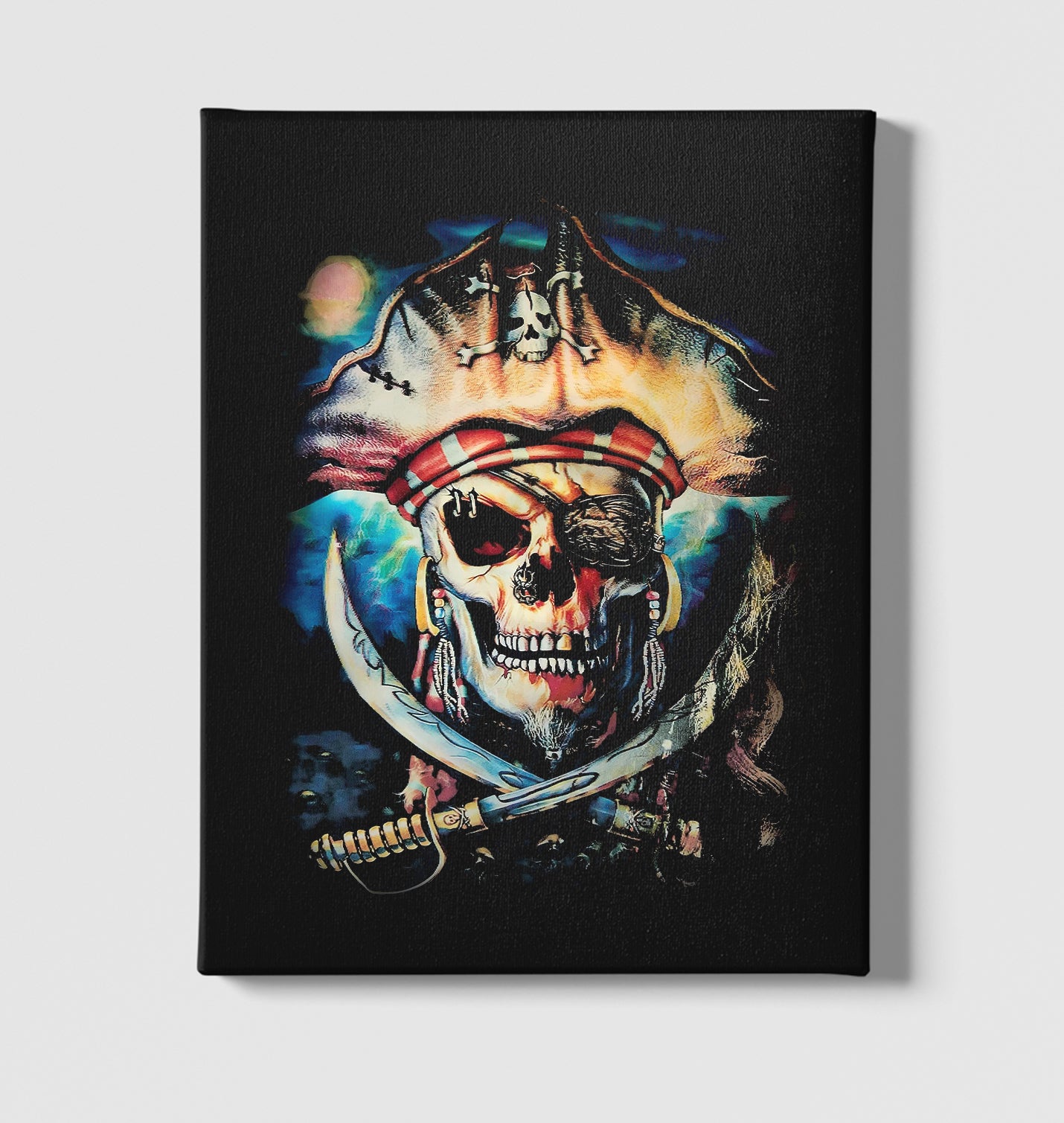 Pirate Swords Black Canvas Wall Art 35x40cm - Premium  from W.E.N.S. WIND - Just 7990! Shop now at W.E.N.S. WIND