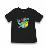 Back to School-Dinosaur Kid's Black T-shirt - Premium Kid's T-shirt from W.E.N.S. WIND - Just 5990! Shop now at W.E.N.S. WIND