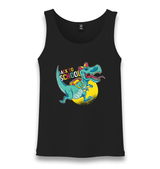 Back to School-Dinosaur Unisex Black Tank Top - Premium  from W.E.N.S. WIND - Just 6490! Shop now at W.E.N.S. WIND