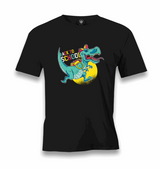 Back to School-Dinosaur Men's Black Tshirt - Premium Men's T-shirt from W.E.N.S. WIND - Just 6490! Shop now at W.E.N.S. WIND