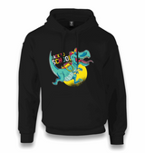 Back to School-Dinosaur Unisex Black Hoodie - Premium Unisex Hoodie from W.E.N.S. WIND - Just 11990! Shop now at W.E.N.S. WIND