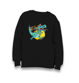 Back to School-Dinosaur Kid's Black Sweatshirt - Premium  from W.E.N.S. WIND - Just 7990! Shop now at W.E.N.S. WIND