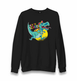 Back to School-Dinosaur Unisex Black Sweatshirt - Premium Unisex Sweatshirt from W.E.N.S. WIND - Just 10990! Shop now at W.E.N.S. WIND