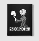 2B Or Not 2B Black Canvas Wall Art 35x40cm - Premium  from W.E.N.S. WIND - Just 7990! Shop now at W.E.N.S. WIND