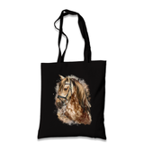 Horse XIII Black Canvas Totebag - Premium  from W.E.N.S. WIND - Just 4990! Shop now at W.E.N.S. WIND