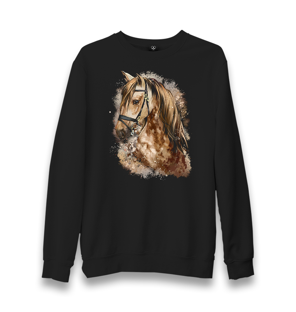 Horse XIII Unisex Black Sweatshirt - Premium  from W.E.N.S. WIND - Just 10990! Shop now at W.E.N.S. WIND