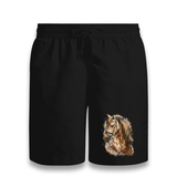 Horse XIII Black Shorts - Premium  from W.E.N.S. WIND - Just 7990! Shop now at W.E.N.S. WIND
