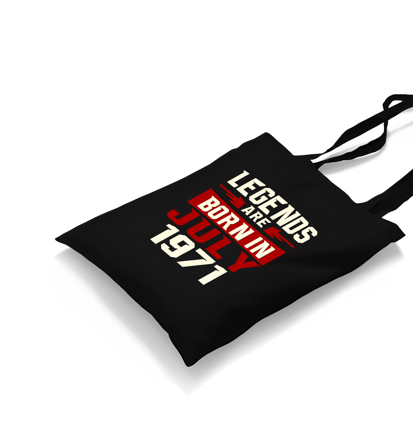 Legends Born in July Black Canvas Totebag - Premium  from W.E.N.S. WIND - Just 4990! Shop now at W.E.N.S. WIND