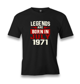 Legends Born in July Men's Black Tshirt - Premium  from W.E.N.S. WIND - Just 6490! Shop now at W.E.N.S. WIND