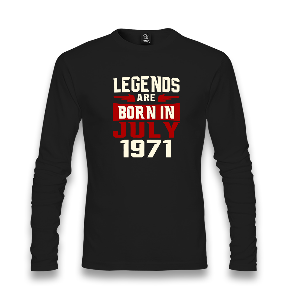 Legends Born in July Unisex Black Longsleeve - Premium  from W.E.N.S. WIND - Just 7990! Shop now at W.E.N.S. WIND