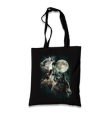 Wolf - Moonlight Black Canvas Totebag - Premium  from W.E.N.S. WIND - Just 4990! Shop now at W.E.N.S. WIND