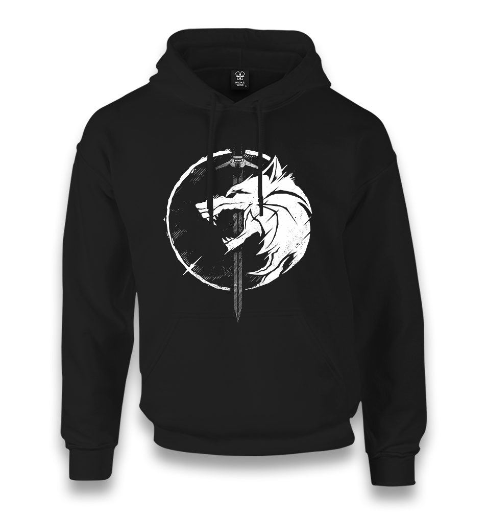 Wolf and Sword Unisex Black Hoodie - Premium  from W.E.N.S. WIND - Just 11990! Shop now at W.E.N.S. WIND